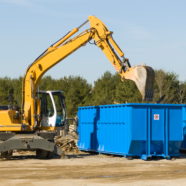 are there any restrictions on where a residential dumpster can be placed in Iron Ridge WI